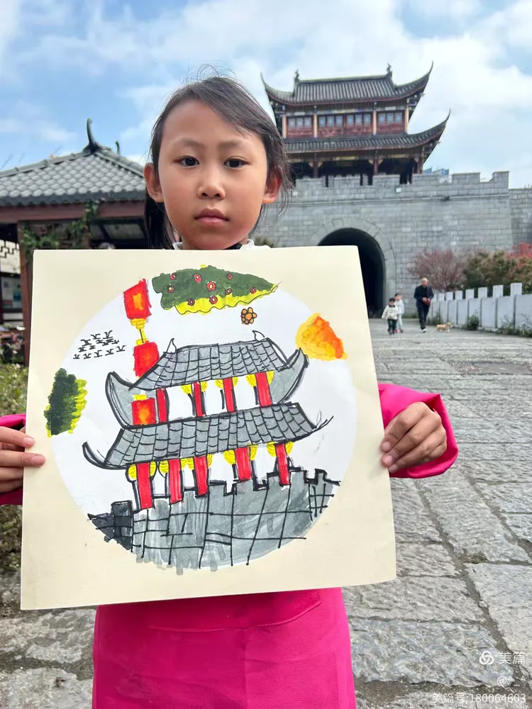 儿童3班第7课《古镇写生》